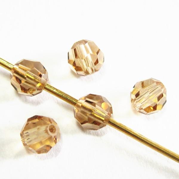 2688-swarovski　＃5000　ライトコロラドトパーズ　４mm　５個/１パック