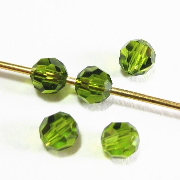 2690-swarovski　＃5000　オリーブ　４mm　５個/１パック