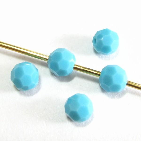 2692-swarovski　＃5000　ターコイズ　４mm　５個/１パック