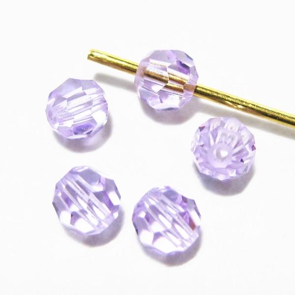 2706-クリスタルガラス ＃5000　バイオレット　４mm　５個/１パック