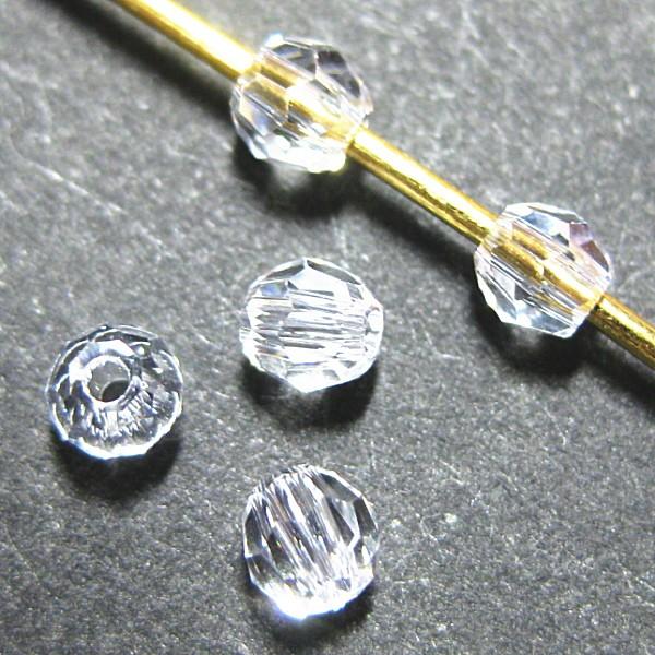 2855-swarovski　＃5000　クリスタル　３mm　５個/１パック