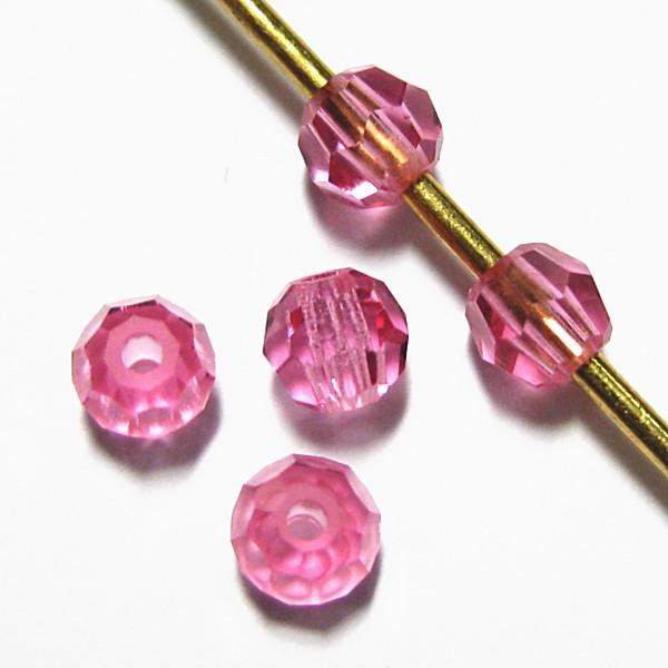 2861-swarovski　＃5000　ローズ　３mm　５個/１パック