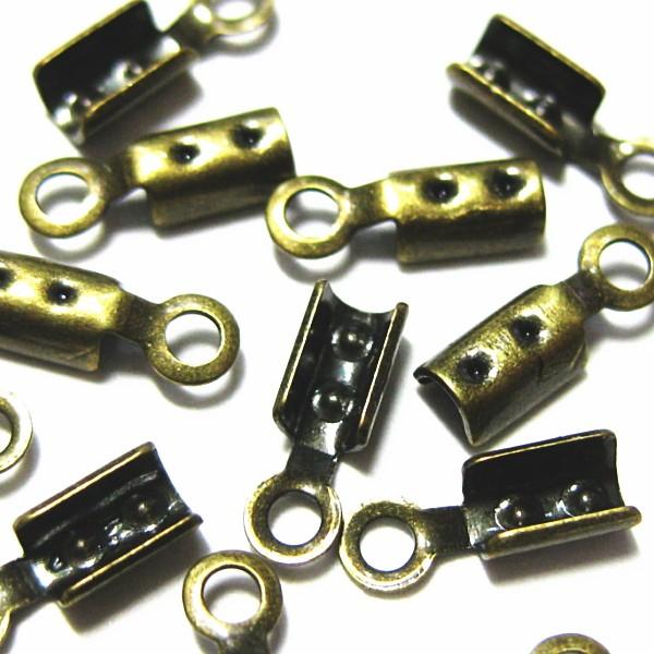 3020-【基本パーツ】　かしめパーツ　真鍮古美　１mm用　２０個/１セット