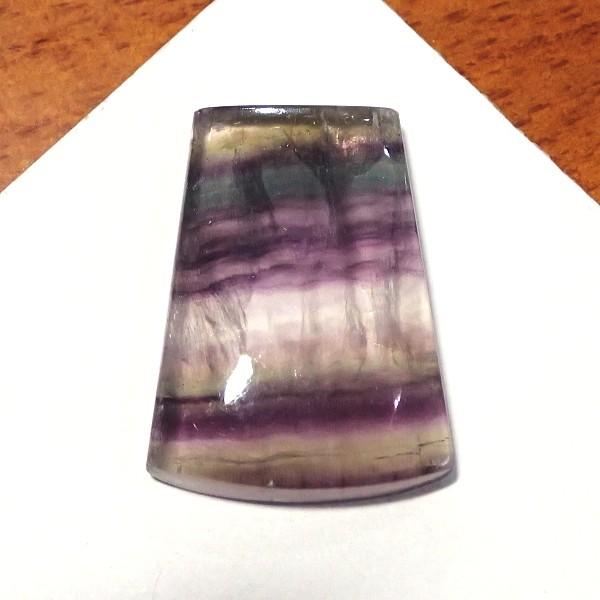 30312-『天然石ルース』　フローライト（ホール無）　約３０ｘ２３mm（１０．４ｇ）　１個