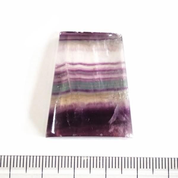 30318-『天然石ルース』　フローライト（ホール無）　約３４ｘ２８mm（１６ｇ）　１個