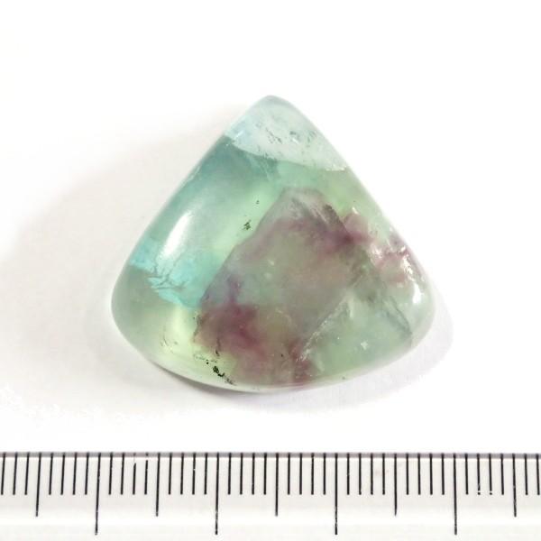 30322-『天然石ルース』　フローライト（ホール無）　約２６ｘ２７mm（１０．９ｇ）　１個