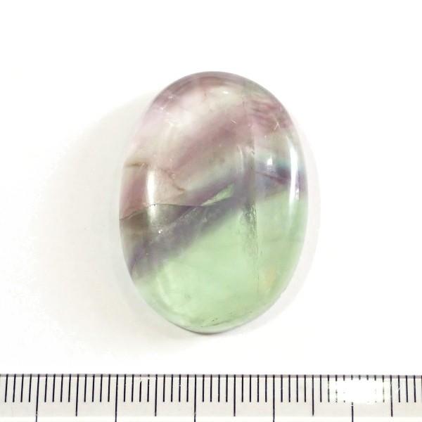 30323-『天然石ルース』　フローライト（ホール無）　約３４ｘ２５mm（１３．７ｇ）　１個