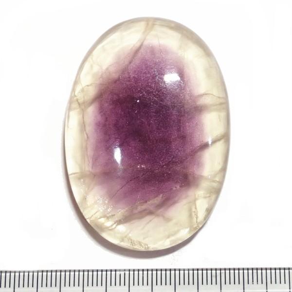 30324-『天然石ルース』　フローライト（ホール無）　約５３ｘ３７mm（４３．９ｇ）　１個