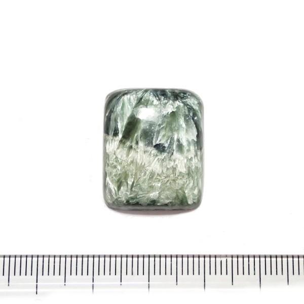 30470-『天然石ルース』　セラフィナイト（ホール無）　約２２ｘ１８mm（４．２ｇ）　１個