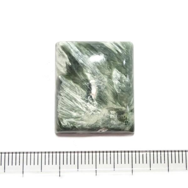 30480-『天然石ルース』　セラフィナイト（ホール無）　約２６ｘ２２mm（７．３ｇ）　１個