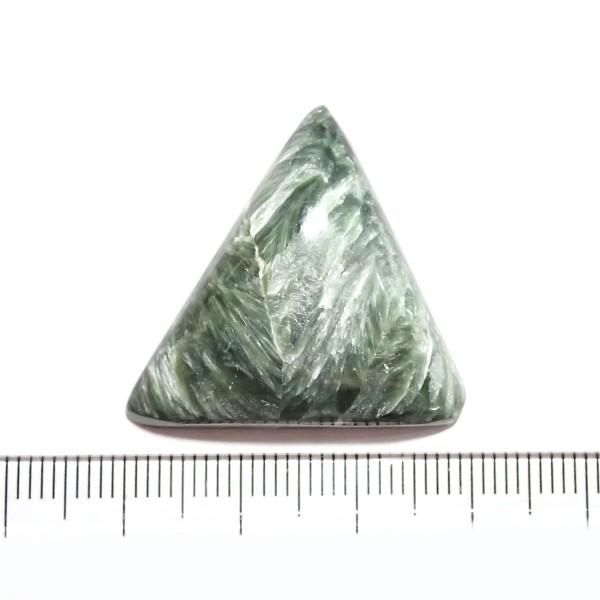 30484-『天然石ルース』　セラフィナイト（ホール無）　約２８ｘ２９mm（７．２ｇ）　１個