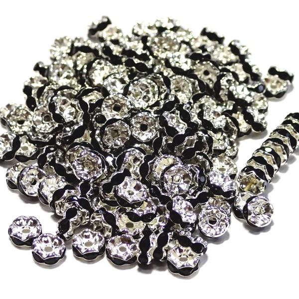 30562-《★卸価格40%OFF★ロンデル》　波ロンデル　ジェット/Ｓ　７mm　約２００個　※￥2...