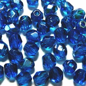 0305-4FC/568　カプリブルーオーロラ　４ミリ　５０個/１パック