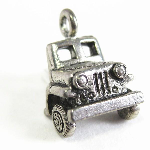 30678-【ＮＹピューター】　ジープ（フロントのみ）　銀古美　１０mm　５個/１セット