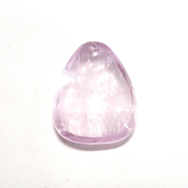 30778-《天然石ペンダント》　クンツァイト　約２４ｘ２０mm（９．６ｇ）　１個