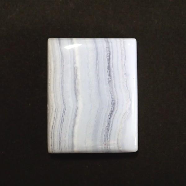 30812-『天然石ルース』　ブルーレースアゲート（ホール無）　約２９ｘ２３mm（１０．１ｇ）　１個