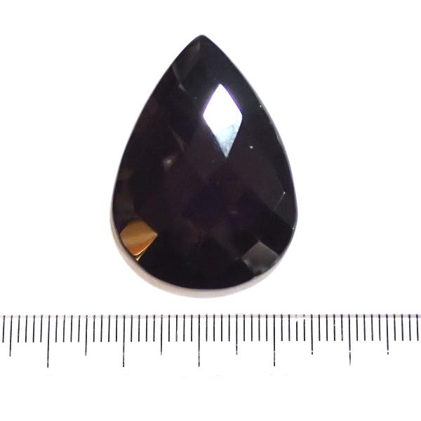 30830-『天然石ルース』　オニキス（ホール無）※カット有※　約３５ｘ２５mm（７．３ｇ）１個