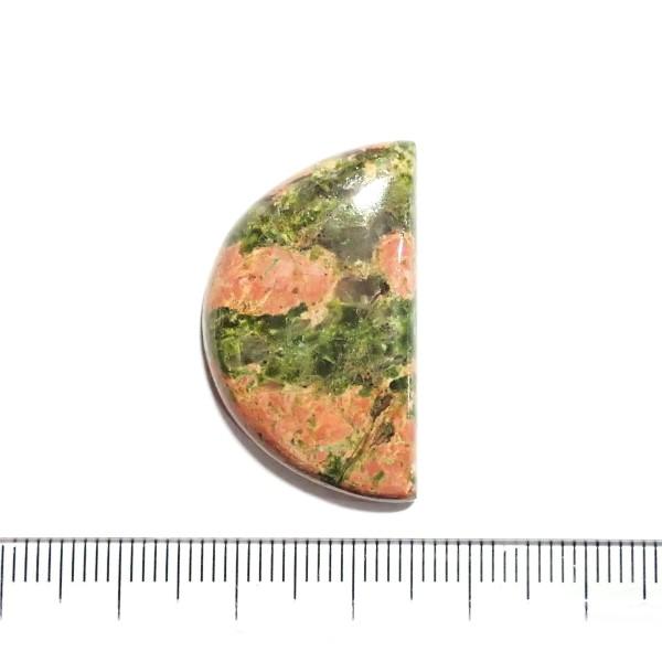 30851-『天然石ルース』　ウナカイト（ホール無）　約３１ｘ１８mm（６．６ｇ）１個