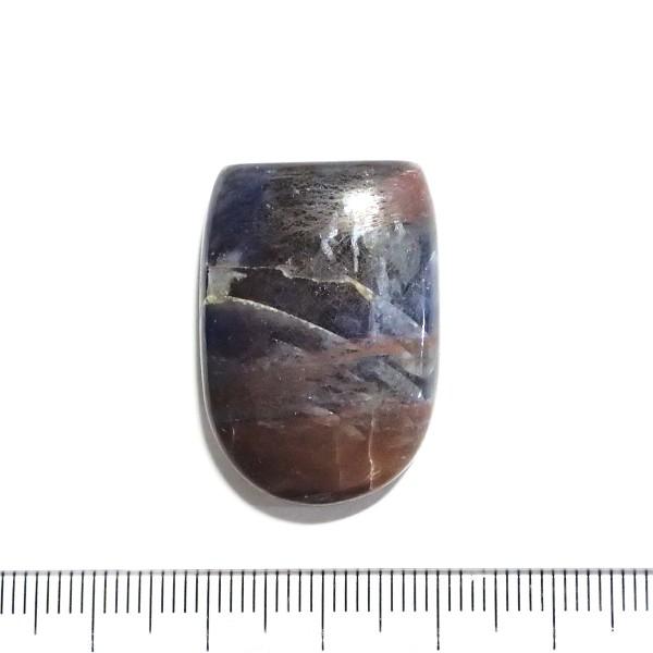 30868-『天然石ルース』　ブルーサファイア（ホール無）　約３０ｘ２１mm（１２．９ｇ）１個