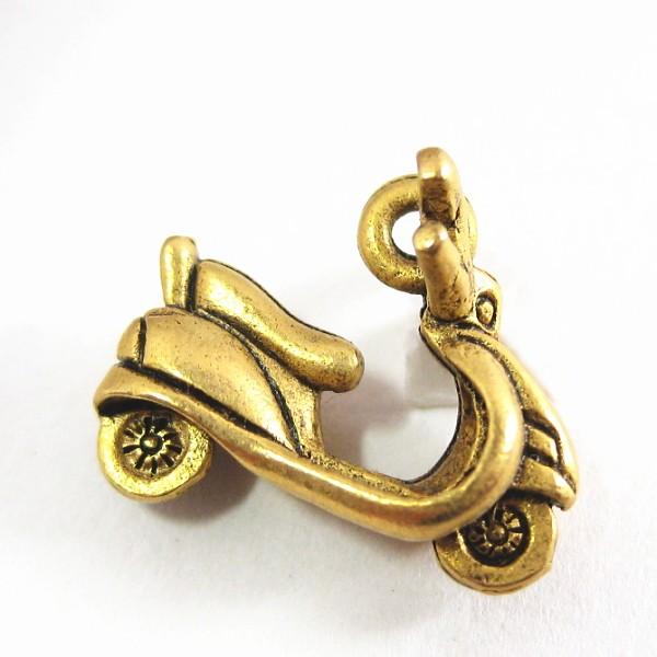 3473-【ＮＹピューター】　スクーター　金古美　１７mm　５個/１セット