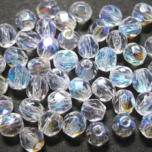 0356-4FC/X0003　クリスタルオーロラ　４ミリ　５０個/１パック