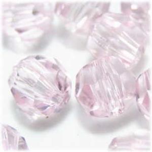 3636-ジャーマンガラスビーズ 6mm ローズ 6個/1パック