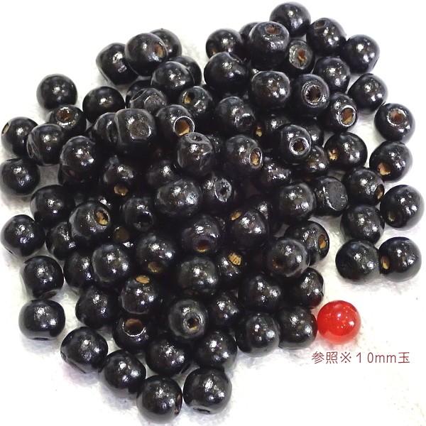 3797-【ウッドビーズ】　１０x９mm（ホール３mm）　約１００個　３２ｇ/１パック