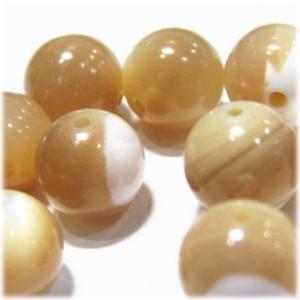3832-天然石 8mm丸玉 マザーオブパールナチュラル 10粒