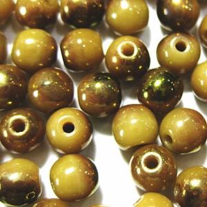 3853-4RD/HL13080 【チェコ４丸】 ラスターピンクベージュ　４ミリ　100個/１パック