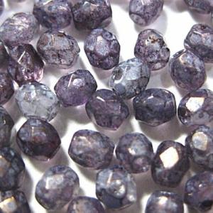 0392-3FC/64496　ラスターストーンアメジスト　３ミリ　５０個/１パック