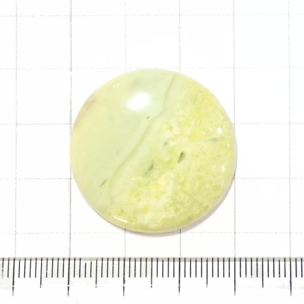 4041-『天然石ルース』　サーペンティン（ホール無）　約３０mm（８．１ｇ）　１個