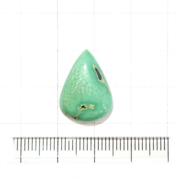 4057-『天然石ルース』　ターコイズ（ホール無）　約２０ｘ１４mm（２．０ｇ）　１個