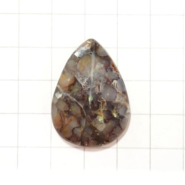 4086-『天然石ルース』　アゲート※カット有※（ホール無）　約３２ｘ２３mm（６．４ｇ）　１個