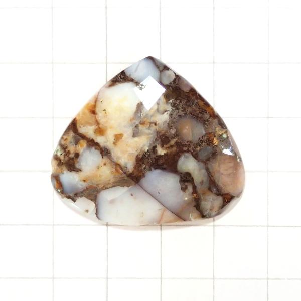 4089-『天然石ルース』　アゲート※カット有※（ホール無）　約３０ｘ３６mm（７．９ｇ）　１個