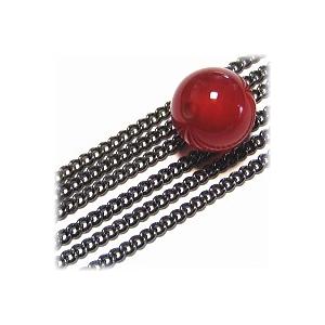 4118-【チェーン】　１．５mm　ブラックシルバー　１メートル　１本