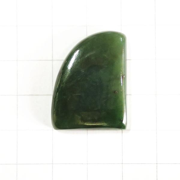 4172-『天然石ルース』　ネフライト（ホール無）　約２８ｘ２１mm（８．７ｇ）　１個