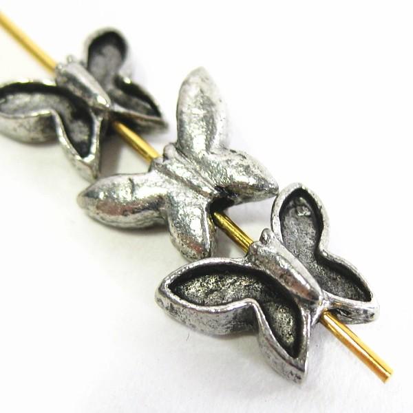 4431-【ＮＹピューター】　ビーズ　銀古美　１０mm　５個/１セット