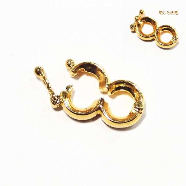 4643-《クラスプ》　ツイスタークラスプ　ゴールド　２１x１２mm　１個