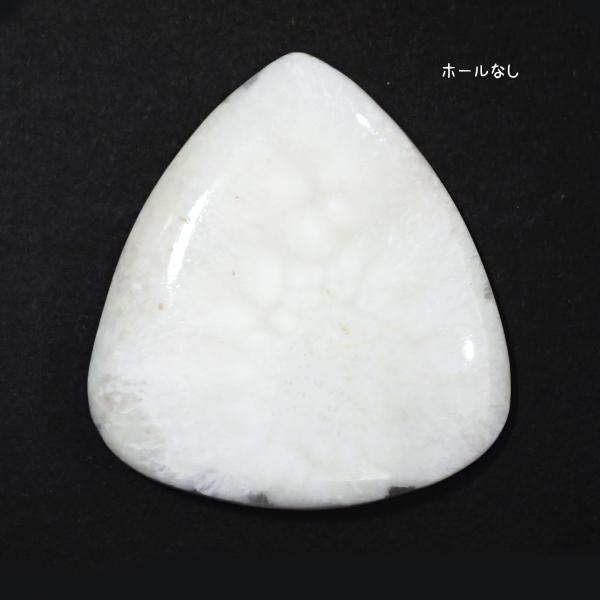 5027-『天然石ルース』　スコレサイト（ホール無）　約４６．５ｘ４２．３mm（１５．２ｇ）　１個