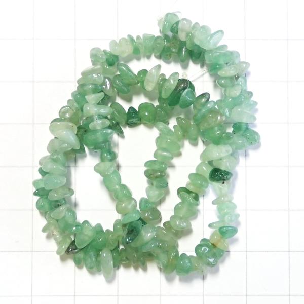 5084-《天然石　ちびころ》　グリーンアベンチュリン　約３９cm/１本