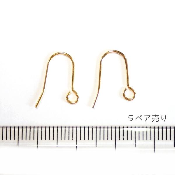 5109-《イヤーパーツ》　U字ピアス　金色　５組（１０個）/１セット