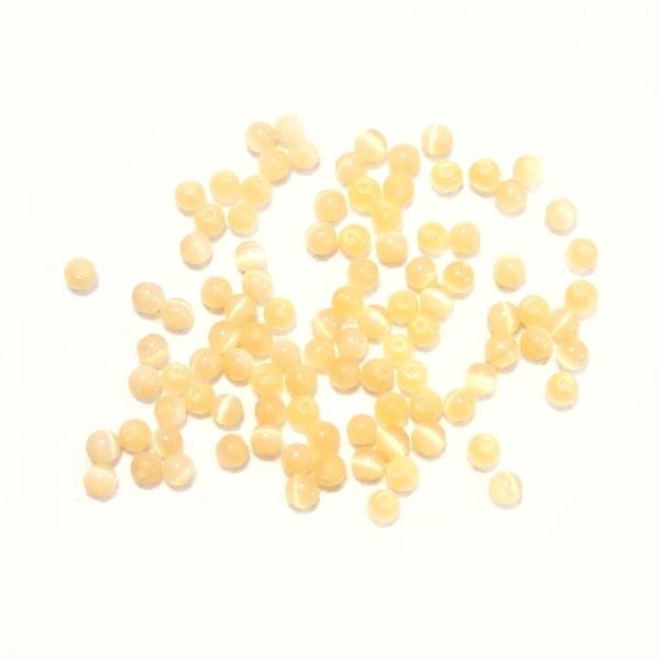 5289-〔キャッツアイ〕　ブラウン　２mm　１００個/１パック