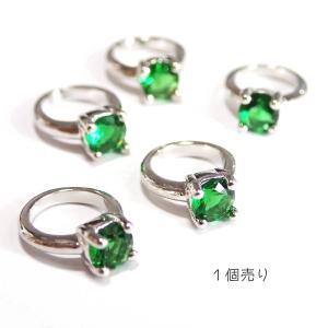 6508-ジルコニア パーツ クリア シルバー 角 4mm 2個/1セット