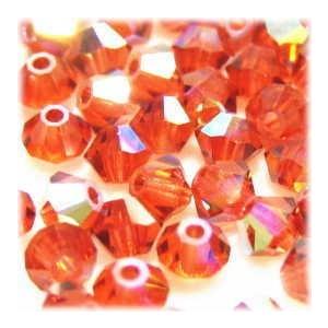 5452-SB3IR-AB スワロフスキー 3mmソロバン インディアンレッドオーロラ 25個/1パ...