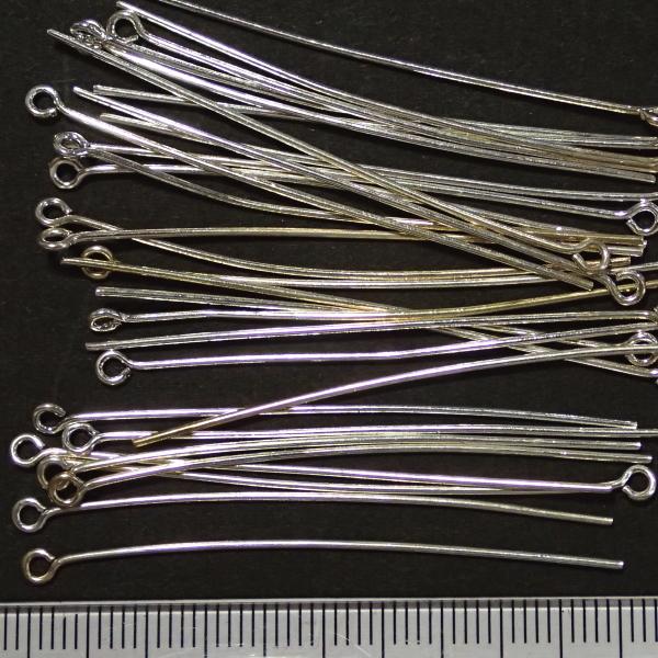 5496-【９ピン 太さ0.7mm】 白銀色　長さ５０ｍｍ　約３０本/１パック