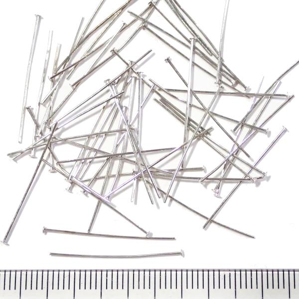 5498-【Ｔピン 太さ0.5mm】 銀色　長さ２５ｍｍ　約５０本/１パック