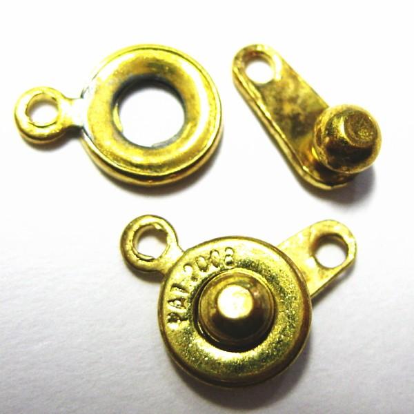5547-【基本パーツ】　ニューホック　金色　７mm　４個/１セット
