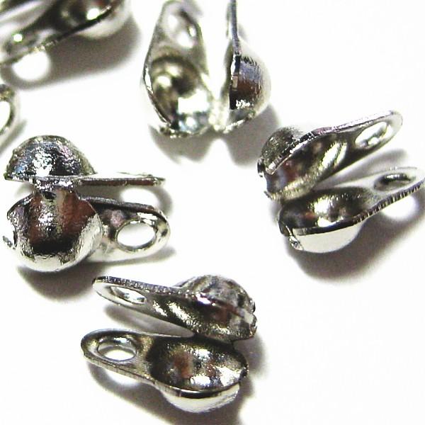 5554-【基本パーツ】　Vカップ　銀色　２．３mm用　１０個/１セット