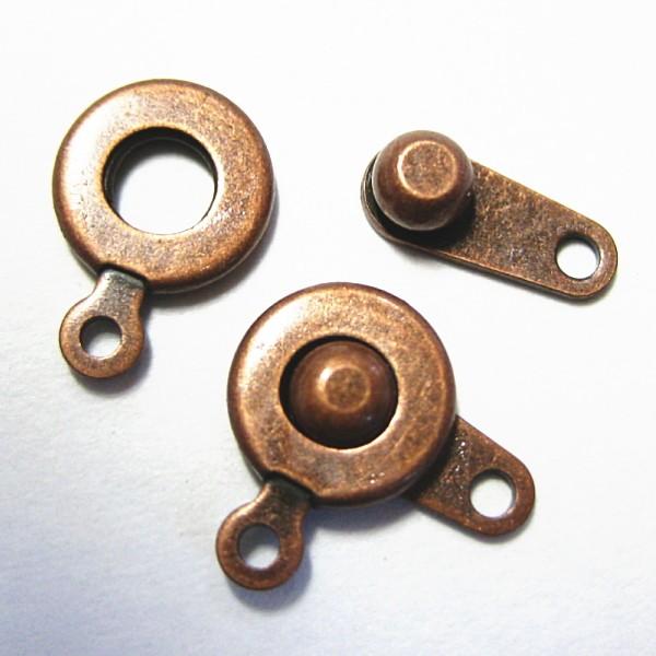 5588-【基本パーツ】　ニューホック　銅古美　７mm　４個/１セット