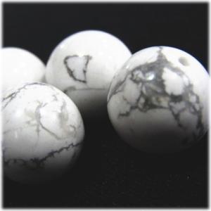 6263-天然石 12mm丸玉 ホワイトハウライト 4粒